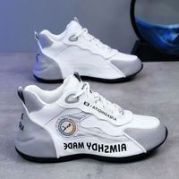 Chaussures de Sport Décontractées pour Hommes, Confortables et Respirantes à Lacets, avec Doublure en Maille, Semelle Extérieure Légère en TPU, Idéales Printemps-Hiver