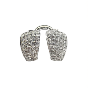 Pendientes de Diamantes de Oro Blanco Bvlgari E4672, Corte Brillante Redondo, Color D Natural, Joyería de Lujo para Mujer - Product Image 1