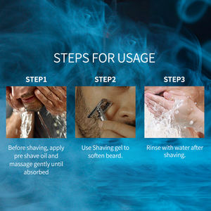 Gel après-<span class=keywords><strong>rasage</strong></span> à l'aloe vera pour hommes en gros, hydratant, lissant, crème à raser pour toutes les barbes - Product Image 2