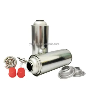 Customized Empty 65x158mm 220g Butane gas Can with 1 Inch Standard valve For camping outdoor activities