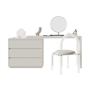 Tocador de madera maciza, cómoda, armario de almacenamiento, tocador de esquina multifuncional, escritorio - Product Image 5