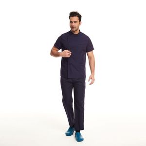 Traje Quirúrgico de Polialgodón Twill con Botones Laterales Dobles, Uniforme para Quirófano de Hospital, Conjunto Médico Personalizado OEM para Doctor y <span class=keywords><strong>Enfermera</strong></span> - Product Image 4