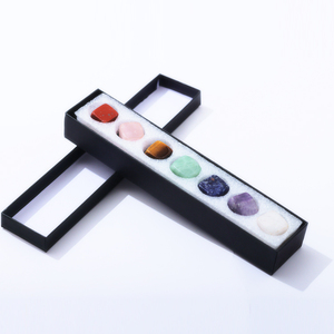 Juego de piedras caídas de cristal pulido Natural, <span class=keywords><strong>Cubo</strong></span> de malaquita de 7 Chakras, Ágata citrina para decoración del hogar Feng Shui de lujo - Product Image 5