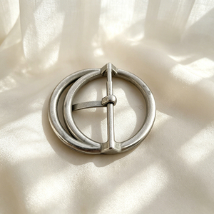 Hebilla de Cinturón con Anillo en D, Estilo Retro Minimalista, Acabado Níquel Mate, para Mujeres, Cinturones Casuales Vintage - Product Image 2