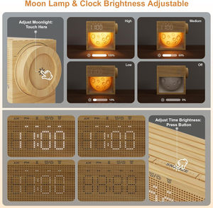 <span class=keywords><strong>Réveil</strong></span> sonore avec lumière <span class=keywords><strong>de</strong></span> lever du soleil pour un <span class=keywords><strong>réveil</strong></span> doux, machine à bruit blanc avec 20 sons apaisants, veilleuse à intensité réglable - Product Image 6