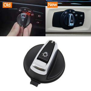 Cubierta de Botón Giratorio para Interruptor de Luz Delantera de Tablero de Instrumentos de Automóvil para <span class=keywords><strong>BMW</strong></span> Serie 1 3 <span class=keywords><strong>X1</strong></span> E87 E88 E82 E90 E91 E92 E93 E84 - Product Image 2