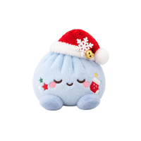 Nouveau jouet anti-stress en peluche souple de Noël en PVC de 15 cm, en forme de boulette avec panier vapeur, mignon cadeau pour soulager le stress