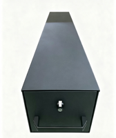 Tiroir de rangement robuste en métal pour benne de camionnette, boîte à outils coulissante verrouillable avec séparateurs et supports de fixation