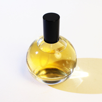 Capuchon en forme de galet Luxe en stock Flacon de parfum en verre irrégulier de 30ml en forme de goutte