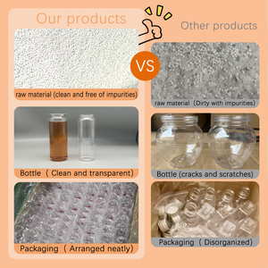 Bán buôn tùy chỉnh 300ml dùng một lần hình bầu dục chai nhựa nước giải khát nước trái cây bao bì với nắp nhôm - Product Image 5