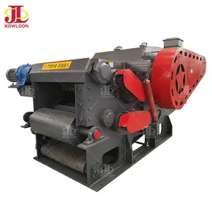 CE Certification 3-5 Tons Per Hour Double Roller Feeding System Wood Drum Chippers For Sale