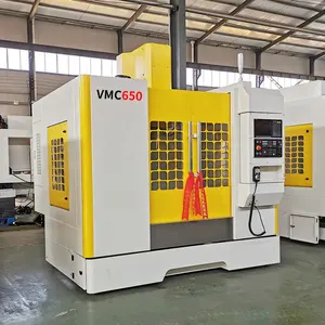 Vmc650 Vmc850 Vmc 1160 Máquinas de roteamento Cnc Centro de usinagem vertical Único 15 fornecido PLC Máquina automática Cnc de 3 eixos Fanuc