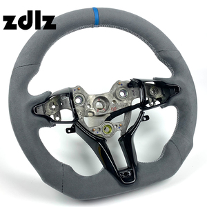 Volante de Cuero Personalizado en Gamuza Gris para <span class=keywords><strong>Hyundai</strong></span> I30N I20N ElantraN N-<span class=keywords><strong>line</strong></span> I30N, Accesorios Interiores para Auto - Product Image 2