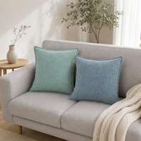 Housse de coussin en chenille pour oreillers, 100% polyester, garnie de divers rembourrages de différents poids, 18*18 pouces