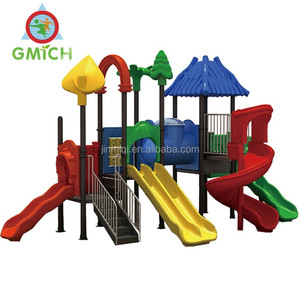 Sân Chơi Vườn Trò Chơi Sân Chơi Ngoài Trời Sân Chơi Nhựa Thiết Bị Ngoài Trời Cho Trẻ Em Với Đường Hầm Con Trượt - Product Image 5