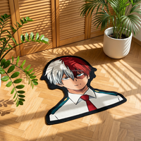 Tapis moderne à poils coupés de haute qualité, motif personnage MHA, style anime, pour chambre, salon et hôtel, en gros