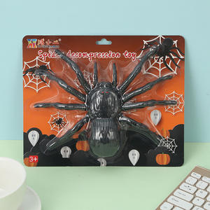 Jouet anti-stress populaire sur internet, grande araignée noire en caoutchouc à presser, pour blague au bureau, soulagement du stress, jouet créatif de petite taille - Product Image 6