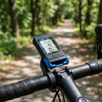 Speedometer Sepeda Digital Multifungsi Empat-dalam-Satu Tahan Air LED ABS Isi Ulang USB Nirkabel Terintegrasi Klakson
