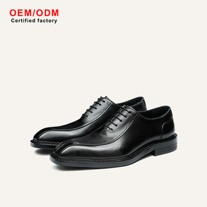 Zapatos Oxford de Vestir con Cordones, Hechos a Medida, de Cuero Vacuno, Impermeables, Cómodos y Resistentes, con Tacón de Goma y Suela de Madera - Product Image 2