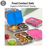 304 Lunchbox aus Edelstahl in Lebensmittel qualität Snap-Lock-versiegelte Bento-Box Anpassbarer Logo-Druck verfügbar