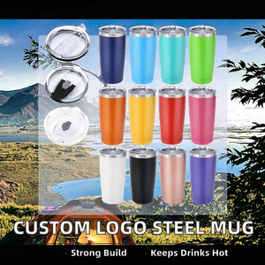 Custom Logo Classic 20oz 304 Stainless Steel Eco-Friendly Camping Travel Tumbler Double Wall Vacuum Insulated Lid <b>Hot</b> <b>Cold</b> - Product Image 2