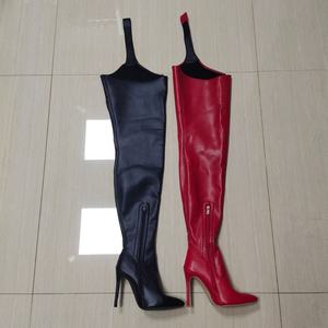 שיקול mf4180 ירך מגפי עור גבוה עם חגורה נשים מעל הברך מגפיים נשים נעליים עקבים גבוהים נשים אופנה - Product Image 2