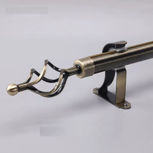 Ensemble de rails à rideaux doubles en alliage <span class=keywords><strong>d</strong></span>'aluminium de style romain antique américain, style méditerranéen, <span class=keywords><strong>d</strong></span>écoration de fenêtre haut de gamme - Product Image 5