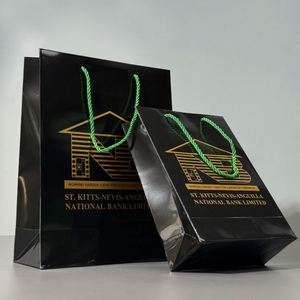Custom Luxury Shiny Glitter Gold Hot Stamping Paper <b>Bag</b> <b>White</b> Card <b>Bag</b> Gloss Printing Pink Gift Paper <b>Bags</b> for <b>Small</b> Business - Product Image 4