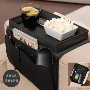 Bolsa de almacenamiento para reposabrazos de sofá, organizador multiusos para sala de estar con portavasos y bolsillos para aperitivos, control remoto - Product Image 1