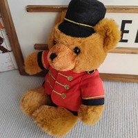 Ours en peluche personnalisé en uniforme de soldat, jouet en peluche pour enfants, fabricant de jouets en peluche, vente en gros