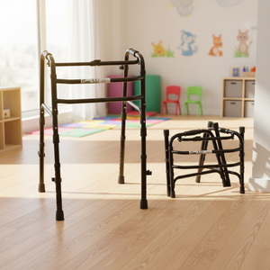 Top Rated Rolling Aluminium Child <b>Walker</b> <b>Wheeled</b> Kids <b>Walker</b> Adjustable Height Lightweight Durable Design Easy Use - Product Image 3