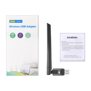 Adaptador <span class=keywords><strong>USB</strong></span> WiFi Bluetooth 2 en 1 de 600 Mbps, Tarjeta de Red de Doble Banda 2.4G 5GHz, Antena Wi-Fi, Mini Receptor Inalámbrico para PC y Laptop - Product Image 6