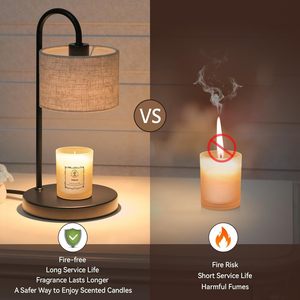 Hot Selling Black Non-Fire Aromatherapy Melted Wax <strong>Lamp</strong> Adjustable Essential <strong>Oil</strong> Candle for Bedroom Atmosphere Table <strong>Lamps</strong> - Product Image 5