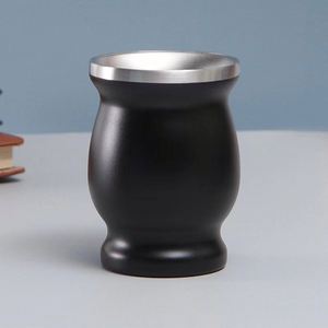 Vente en gros de gobelets en acier inoxydable incurvés de 8 oz à double paroi, couleur pastel, gobelet cadeau - Product Image 2