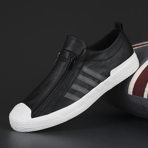 <span class=keywords><strong>Scarpe</strong></span> da ginnastica casual da uomo Flash Step 2025 Autunno, bianche con cerniera, traspiranti, con punta in microfibra e logo in pelle di cotone - Product Image 4