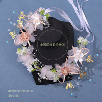 Diadème de mariée en cristal fait à la main, élégante couronne de poudre pour femmes et enfants, accessoires de mariage avec des perles