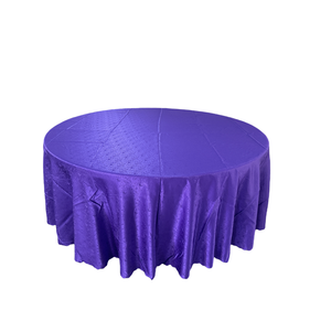 Nappe de <span class=keywords><strong>table</strong></span> ronde en polyester orange brûlé en gros pour les décorations de banquets de mariage - Product Image 3