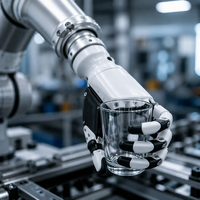 Main robotique Inspire Robots RH56DFX à 5 doigts et 12 articulations, en métal, avec 6 degrés de liberté, retour de force RS485 et servomoteur pour robot humanoïde
