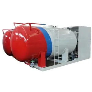 5000L 10000Liters 15000L mini liquefied petroleum gaz energy LPG skid stations with valves dispenser and scales gaz bobtail