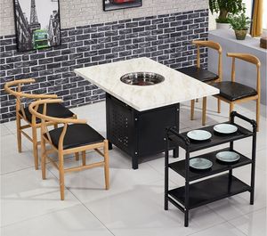 Bonne qualité nouveau 2025 Design moderne maison atmosphère extérieure chauffage cheminée sol osier mobilier d'extérieur Table de cuisson - Product Image 1