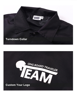 Áo Khoác Huấn Luyện Viên Trống Nylon Logo Tùy Chỉnh MOQ Thấp Cho Nam - Product Image 5