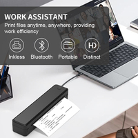 Imprimante thermique sans encre U8 sans fil pour les voyages, prend en charge les formats US Letter et A4 (8,5 x 11 pouces), petite imprimante mobile
