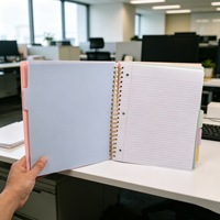 Carnet à spirales A4 personnalisé avec couverture en PP, 5 sujets, agenda scolaire, carnet de notes, agenda pour les enseignants, fournitures scolaires pour les étudiants