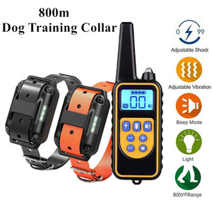 Impermeable 800m eléctrico mascota perro entrenamiento comportamiento productos ladridos Control Collar eléctrico perro choque Collar con Control remoto - Product Image 2