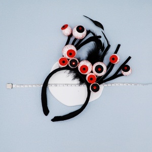 Halloween Spooky Ghost Festival Costume Cosplay Accessoires Globes oculaires rouge sang Bandeau pour <span class=keywords><strong>maison</strong></span> <span class=keywords><strong>hantée</strong></span> Fête Cosplay Chapeaux - Product Image 3