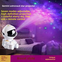 Lampe de projection ciel étoilé transfrontalière, veilleuse atmosphère Voie Lactée, lampe nébuleuse laser créative, télécommande USB