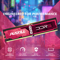 PUSKILL DDR5 16GB 32GB 6000MHz Mémoire RAM de jeu haute vitesse pour ordinateur de bureau UDIMM Dual Rank à faible latence pour PC, station de travail et bureau