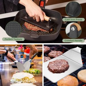 Kit de 16 Accesorios para Parrilla Plana, Juego de Espátulas de Acero Inoxidable con Tapa para Regar, para Asados al Aire Libre, Regalos - Product Image 5