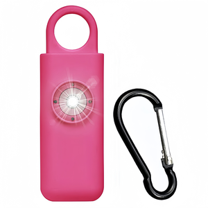 Lolifong Anti voleur sirène alarme personnelle auto-défense dispositif d'alarme porte-clés alarme sonore avec stroboscope - Product Image 1