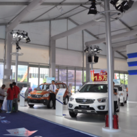 4S magasins de voiture voiture concessionnaire chapiteau tente auto 4S boutique double decker tente